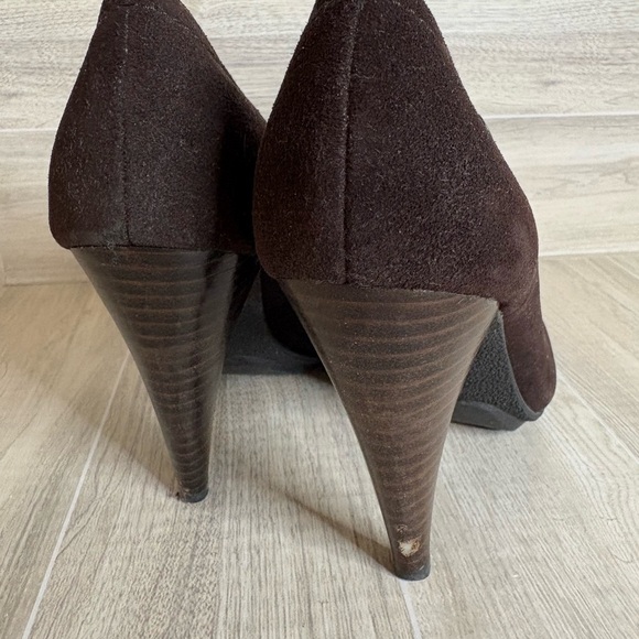 Coach Andra Oxford Pumps Size 5.5 Brown Suede - Picture 6 of 10